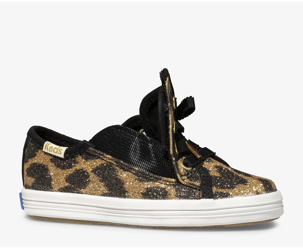 Keds Kids Sneakers Leopard - Kate Spade new york Kickstart Jr. Glitter Leopard - 790LUWAZS